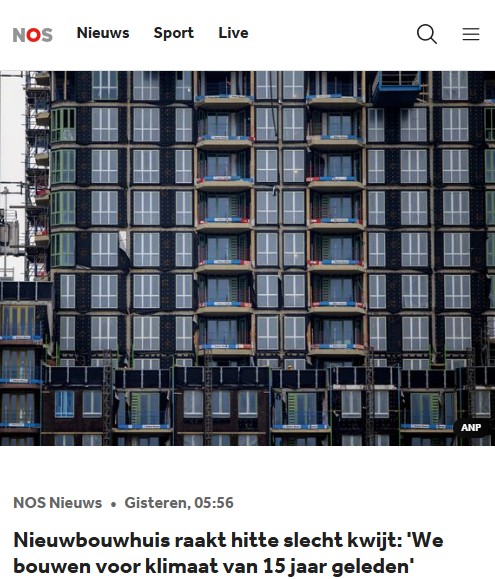 HOVAR Huurdersorganisatie Volkshuisvesting Arnhem Nieuwbouw hitte kwijtraken